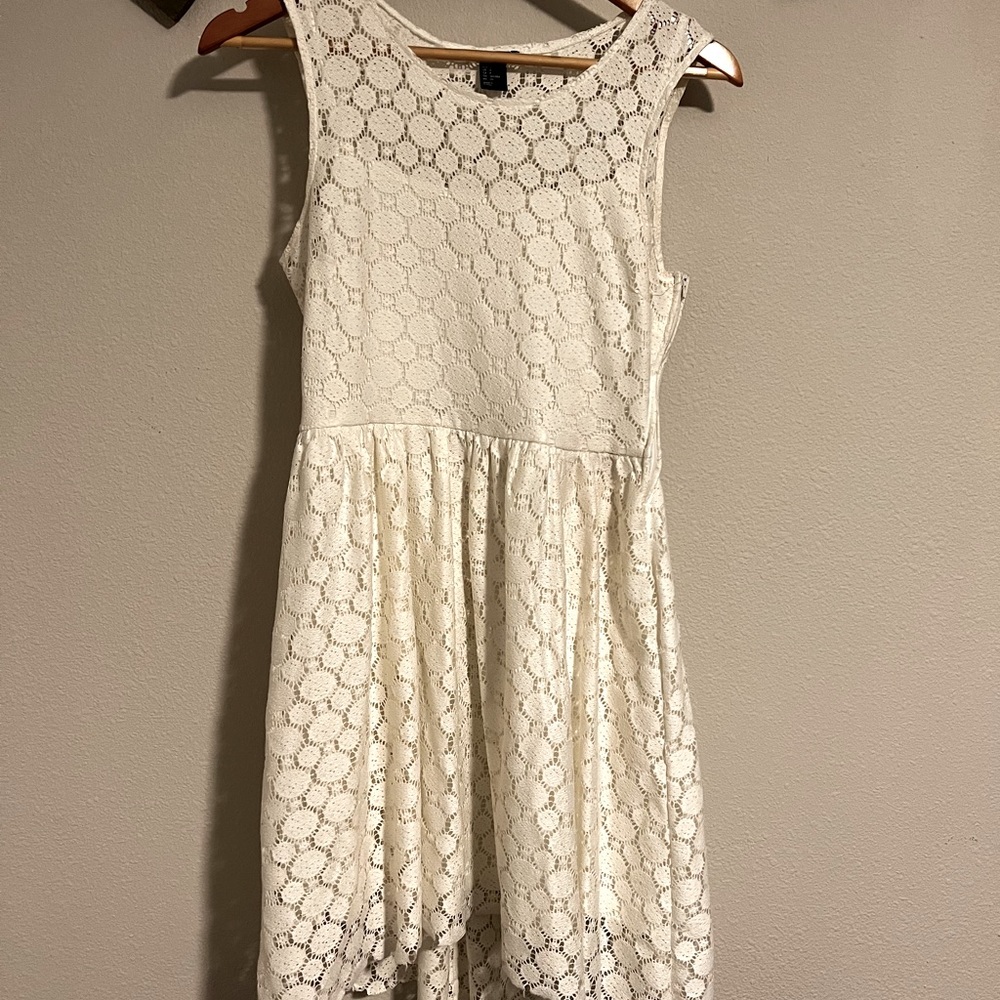 White High low dress